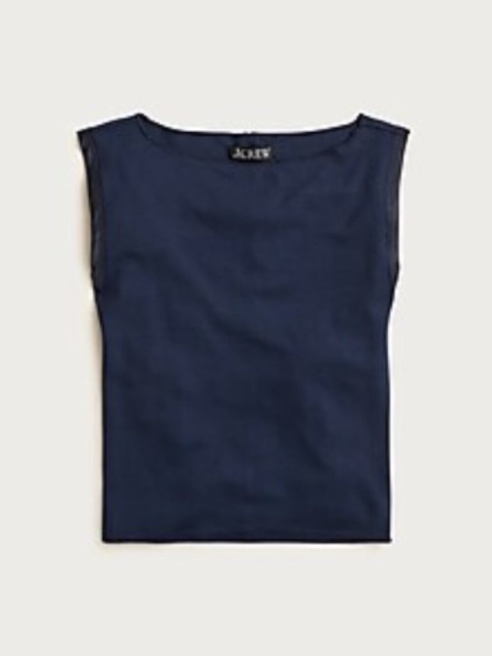J. Crew Refined rib shell tank top (navy)